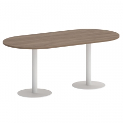 Стол овальный Рива HOME OFFICE VR.SP-5-180.1 Металлик/Белый металл