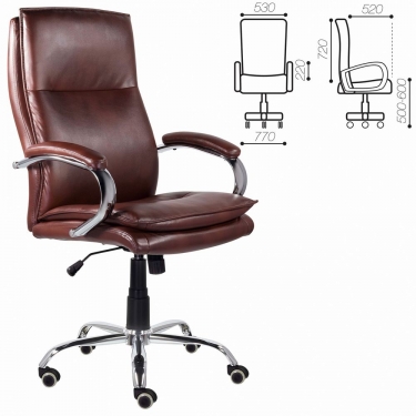 Кресло офисное BRABIX BRABIX PREMIUM Cuba EX-542 Коричневый