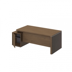 Стол руководителя правый на опорной тумбе малой Unitex VELAR ВЛ 147 ДТ Дуб табачный