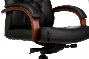 Кресло руководителя Бюрократ Бюрократ T-9928WALNUT/BLACK