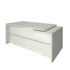 Стол руководителя Рива YALTA LT-B 20 L Снежная Патина