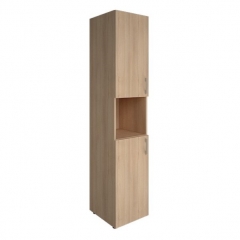 Стеллаж книжный закрытый без топа Рива YALTA LT-SU 1.9R Снежная Патина