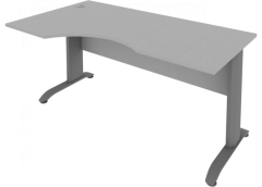 Стол криволинейный левый Рива Riva ПЛ.СА-1 Л Серый