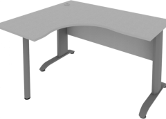 Стол криволинейный левый Рива Riva ПЛ.СА-3 Л Серый