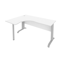 Стол криволинейный левый Рива Riva ПЛ.СА-4 Л Белый