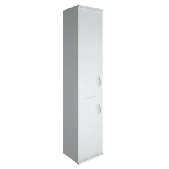 Шкаф высокий узкий левый Рива Riva А.СУ-1.3 Л Белый