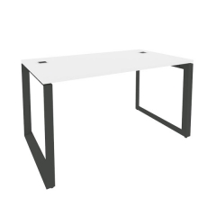 Стол рабочий руководителя на О-образном м/к ONIX Рива O.MO-SRR-3.8 Белый Бриллиант/Антрацит