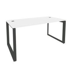 Стол рабочий руководителя на О-образном м/к ONIX Рива O.MO-SRR-4.8 Белый Бриллиант/Антрацит