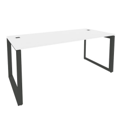 Стол рабочий руководителя на О-образном м/к ONIX Рива O.MO-SRR-5.8 Белый Бриллиант/Антрацит