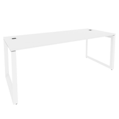 Стол рабочий руководителя на О-образном м/к ONIX Рива O.MO-SRR-6.8 Белый Бриллиант