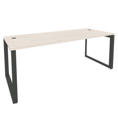 Стол рабочий руководителя на О-образном м/к ONIX Рива O.MO-SRR-6.8 Денвер Светлый/Антрацит