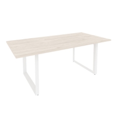 Стол переговорный на О-образном м/к ONIX Рива O.MO-PRG-19 Денвер Светлый/Белый