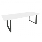 Стол переговорный на О-образном м/к ONIX Рива O.MO-PRG-25 Белый Бриллиант/Антрацит