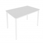 Стол письменный на металлокаркасе Рива SLIM SYSTEM С.СП-4 Серый-Белый