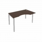 Стол письменный Рива METAL SYSTEM Б.СА-2 Пр Венге/Серый