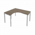 Стол письменный Рива METAL SYSTEM Б.СА-3 Л Вяз/Серый