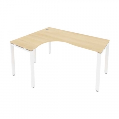 Стол письменный Рива METAL SYSTEM Б.СА-4 Л Акация/Белый