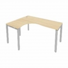 Стол письменный Рива METAL SYSTEM Б.СА-4 Л Акация/Серый