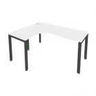 Стол письменный Рива METAL SYSTEM Б.СА-4 Л Белый/Антрацит