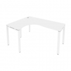 Стол письменный Рива METAL SYSTEM Б.СА-4 Л Белый