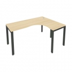 Стол письменный Рива METAL SYSTEM Б.СА-4 Пр Акация/Антрацит