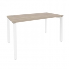 Стол рабочий на П-образном м/к Рива ONIX O.MP-SP-3.7 Дуб Аттик/Белый
