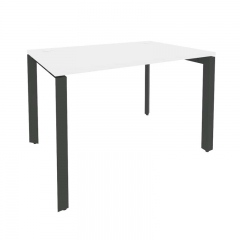 Стол рабочий на П-образном м/к Рива ONIX O.MP-SP-2.8 Белый Бриллиант/Антрацит