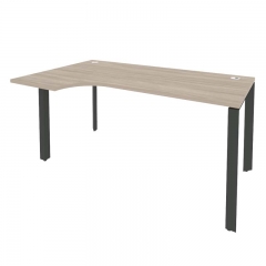 Стол эргономичный левый на П-образном м/к Рива ONIX O.MP-SA-1L Дуб Аттик/Антрацит