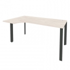 Стол эргономичный левый на П-образном м/к Рива ONIX O.MP-SA-1L Денвер Светлый/Антрацит