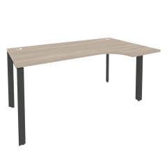 Стол эргономичный правый на П-образном м/к Рива ONIX O.MP-SA-1R Дуб Аттик/Антрацит