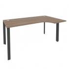 Стол эргономичный правый на П-образном м/к Рива ONIX O.MP-SA-1R Дуб Аризона/Антрацит