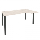 Стол эргономичный правый на П-образном м/к Рива ONIX O.MP-SA-1R Денвер Светлый/Антрацит