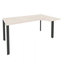 Стол эргономичный правый на П-образном м/к Рива ONIX O.MP-SA-1R Денвер Светлый/Антрацит