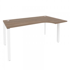 Стол эргономичный правый на П-образном м/к Рива ONIX O.MP-SA-1R Дуб Аризона/Белый