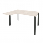 Стол эргономичный левый на П-образном м/к Рива ONIX O.MP-SA-3L Денвер Светлый/Антрацит