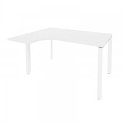 Стол эргономичный левый на П-образном м/к Рива ONIX O.MP-SA-3L Белый Бриллиант