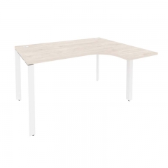 Стол эргономичный правый на П-образном м/к Рива ONIX O.MP-SA-3R Денвер Светлый/Белый