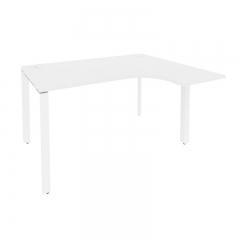 Стол эргономичный правый на П-образном м/к Рива ONIX O.MP-SA-3R Белый Бриллиант