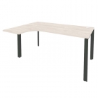 Стол эргономичный левый на П-образном м/к Рива ONIX O.MP-SA-4L Денвер Светлый/Антрацит