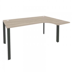 Стол эргономичный правый на П-образном м/к Рива ONIX O.MP-SA-4R Дуб Аризона/Антрацит