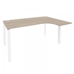 Стол эргономичный правый на П-образном м/к Рива ONIX O.MP-SA-4R Дуб Аттик/Белый