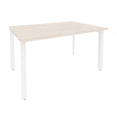Стол переговорный 1 столешница Рива ONIX O.MP-PRG-1.3 Денвер Светлый/Белый