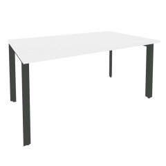 Стол переговорный 1 столешница Рива ONIX O.MP-PRG-1.4 Белый Бриллиант/Антрацит