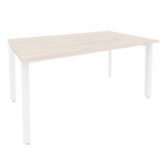 Стол переговорный 1 столешница Рива ONIX O.MP-PRG-1.4 Денвер Светлый/Белый