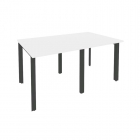 Стол переговорный 2 столешницы Рива ONIX O.MP-PRG-2.0 Белый Бриллиант/Антрацит
