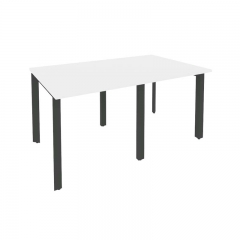 Стол переговорный 2 столешницы Рива ONIX O.MP-PRG-2.0 Белый Бриллиант/Антрацит