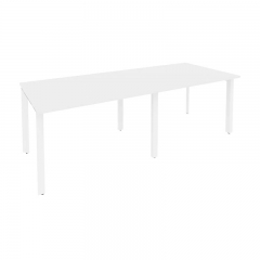 Стол переговорный 2 столешницы Рива ONIX O.MP-PRG-2.2 Белый Бриллиант