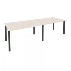 Стол переговорный 2 столешницы Рива ONIX O.MP-PRG-2.3 Денвер Светлый/Антрацит