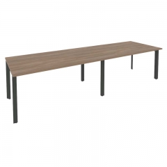 Стол переговорный 2 столешницы Рива ONIX O.MP-PRG-2.4 Дуб Аризона/Антрацит