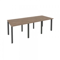 Стол переговорный 3 столешницы Рива ONIX O.MP-PRG-3.0 Дуб Аризона/Антрацит